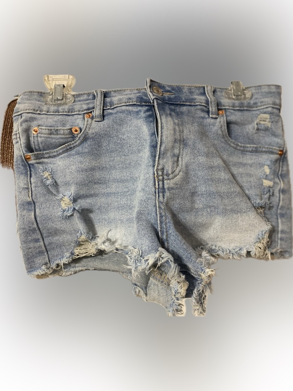 Trendy Distressed Denim Shorts